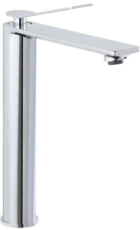 SCHÖNER WOHNEN-Kollektion Waschtischarmatur VIOLA L, Chrom, Wasserhahn geeignet für Aufsatzwaschbecken in Ihrem Bad