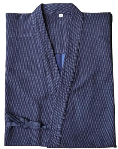 LSNNMU Judoanzug Judo-Anzüge, Hapkido-Uniform, Kendo-Anzug, Aikido-Anzug-Set, Judo-Anzug, Kendo, Aikido, Hapkido, Kampfsport, schnell trocknend FüR Das Training(Blue,155cm)