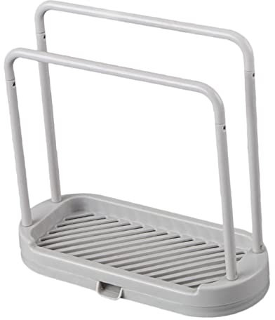 Mikinona Estante De Almacenamiento De Doble Soporte para Esponjas Organizador De Fregadero Escurridor De Paños De Cocina para Cocina Utensilios