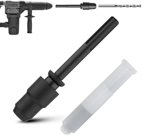 Adaptador SDS Max a SDS Plus – Adaptador SDS de 250 mm para martillo perforador – Adaptador SDS Max Portabrocas de liberación rápida para brocas SDS Max y cincel SDS Plus – Adaptador SDS Max SDS Plus