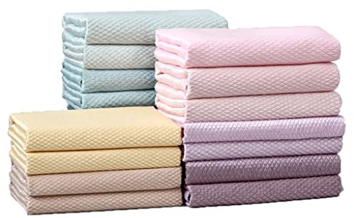 BgnEhRfL microfiber cleaning cloth, Cleaning Cloth 20-Pack of Microfiber Cloths, Multipurpose Fish Scale Cleaning Cloth, Absorbs Water Without Trace, Reusable(25x25cm)