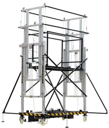 HLHLOP777 ponteggio elettrico Electric scaffolding lift mobile folding lifting platform piattaforma di ponteggio(5M)
