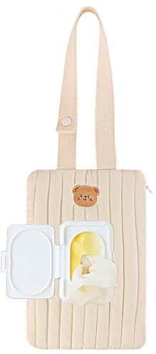Dispensador de Toallitas Accesorios De Viaje Reutilizables Para Niños | Contenedor De Toallitas Reutilizable para Paseos al Aire Libre, Compras, Coche, Viaje por Carretera y Vacaciones