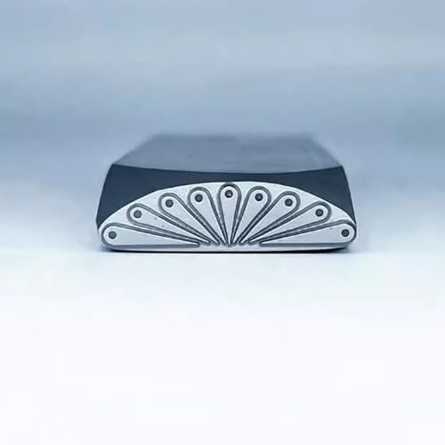 CYHTYM Schlagzahlen Stempel für Prägen von Gold- und Silberschmuck aus Metall, für Schnitzen von Armbändern, Ringen, Anhängern, Schlüsselanhängern, Papier und Leder(Pattern3)