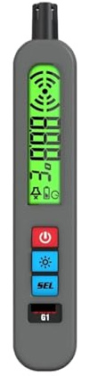 Detector de Gas, Analizador de Gas Natural, CO2, inflamable, Alcohol, GLP, metano, Detector Fugas, Recargable, zumbador, Alarma, PPM, LEL para el Trabajo, el hogar