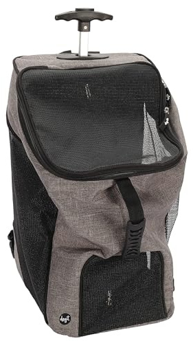 Dogit Explorer, Rucksack mit Rollen für Hunde, grau