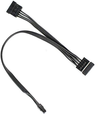 JMT Cable de alimentación para PC Mini 4 pines a SATA SSD para Lenovo M410 M415 M425 B415 M610 M710 M4200R Motherboard 4P a 1 / Turn 2 SATA (tipo 4 45 cm)