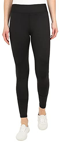 GS Equestrian Silicone Knee Riding Tights With Phone Pocket (Black, UK 10)