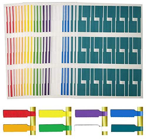 Kabel Beschriftung,Kabelmarkierer 24 Blatt 720er Labels Wasserdich | Selbstklebend Reißfest Haltbar Kabel Aufkleber für Kabelkennzeichnung Beschriften