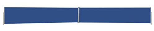 vidaXL Toldo lateral retráctil para patio azul 170x1200 cm