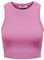 ONLY Onlvilma S/L Cropped Tank Top Jrs Noos, Ciclamino, L Donna