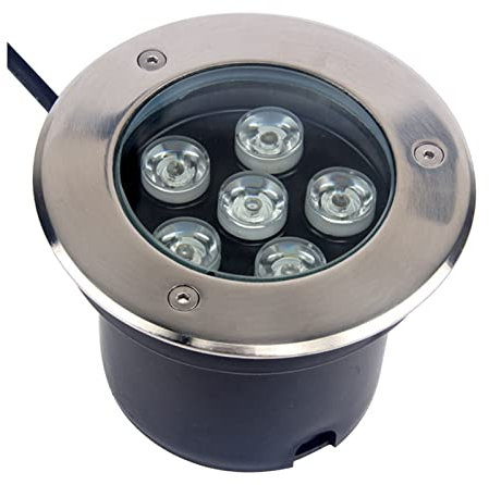 tyfuture Jardín LED Luz Subterránea Foco Empotrable Al Aire Libre AC85-265V Lámpara Empotrable En El Suelo Impermeable IP66 Luces del Paisaje para Entrada De Autos, Camino, Patio (Color : Warm White