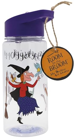 Robert Frederick Children’s Water Bottle Room on the Broom Design - 500ml and BPA Free - Perfect for Young Children, Purple