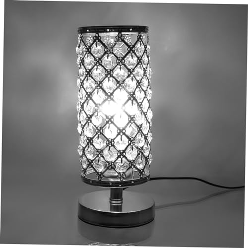 OSALADI Kristall Tischlampe Dekorative Nachttischlampe Für Wohnzimmer Heimgebrauch Kreative Szenenleuchte Kristalllampe Schreibtischleuchte Desktop Lampe Ornament Licht