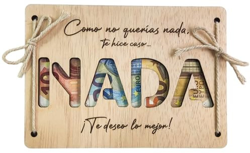 Ornandi® | Tarjeta para Regalar Dinero: Regalo de Cumpleaños - Rotulador INCLUIDO | Hucha Regalo | Regalar Dinero Reyes | Regalo Dinero Navidad (NADA - ES)