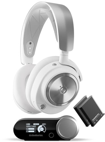 SteelSeries Arctis Nova Pro X - Cuffie da gaming wireless multi-sistema per Xbox - Driver magnetici al neodimio - Cancellazione attiva del rumore- Infinity Power System- Xbox, PC, PS5, Switch, Mobile