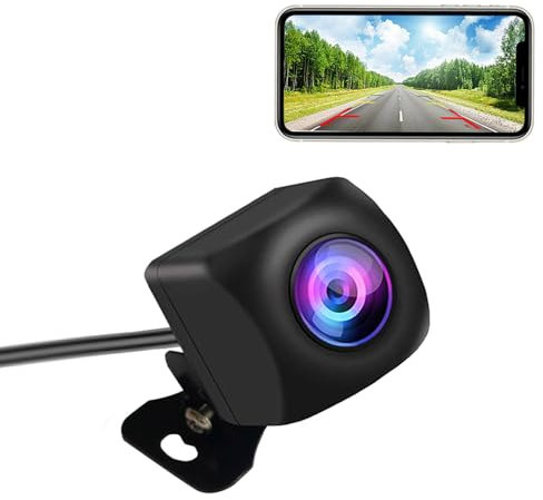 Shkalacar Caméra de Recul sans Fil HD1080P 5G WiFi Vision Nocturne Caméra de recul pour iOS/Android IP67 Caméra de recul étanche pour Voiture SUV Pickup
