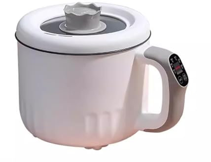 Sartén eléctrica multifuncional de 1,8 l, Mini olla arrocera, sartén multicópica, utensilios de cocina antiadherentes, olla for el hogar y la cocina (Color : B)