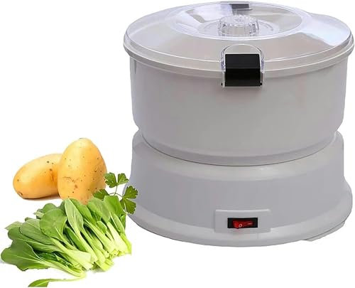 LVSEWOA Pelapatate Elettrico, Macchina per pelare Automatica, sbucciapatate Senza sporcare (capacità 1 kg) per Frutta, Verdura, Funzionamento One-Touch