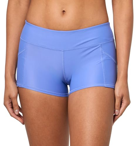 Body Glove Women's Rider Elastic Waist Hybrid Swim Short with UPF 50 Bikini Bottoms (Pack of 1)