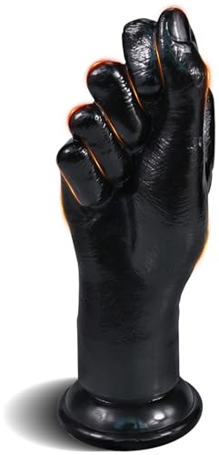 MACQIU Consolador Anal Φ 6,3 CM, Consolador Gigante, Tapón Anal, Tapón Anal, Juguetes Anales, Fisting, Juguete Sexual, Juguetes Sexuales para Adultos, Mujeres, Hombres (Negro, puño)
