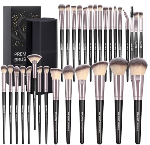 MAANGE Ensemble de pinceaux de maquillage – 30 pièces, set de pinceaux de maquillage pour fond de teint, poudre, blush, correcteur, contour, professionnel pour cosmétique des yeux et du visage