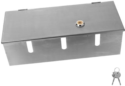 Veemoon Protector De Enchufe Antirrobo Caja Eléctrica De Acero Inoxidable Tipo 86 Seguridad Para Enchufes Casa Oficina 1 Unidad Resistente Exterior