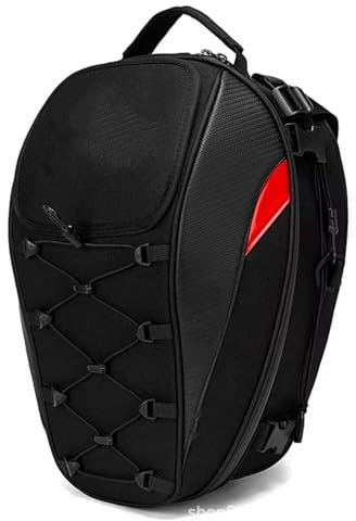 SAQIYEU Hecktasche Motorrad Motorrad Satteltasche Groß Für Kapazität Reittasche Reise Rucksack Wasserdicht Hecktasche, Moto Rider Universell Abnehmbar Wasserdicht