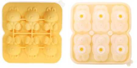 KieTeiiK Libérez Facilement Les Moules À Glace Fabricant De Silicone Flexible Plateau en Forme Jolis Lapins pour Congélateurs Soupe Jus Vin Plateaux À Glace pour Congélateurs Libérez