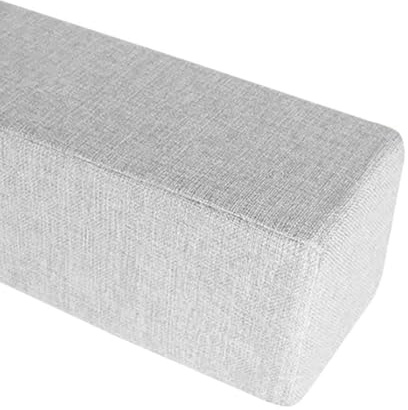 Generisch Hochwertige Sofa Seitenarmlehne Kissen, Rechteckig Ellenbogenstütze Booster, Taillen Rückenlehne Kissen Lendenkissen, Für Couch Armlehne Auto,Schlafzimmer, Wohnzimmer,Light Gray,70x20x20cm