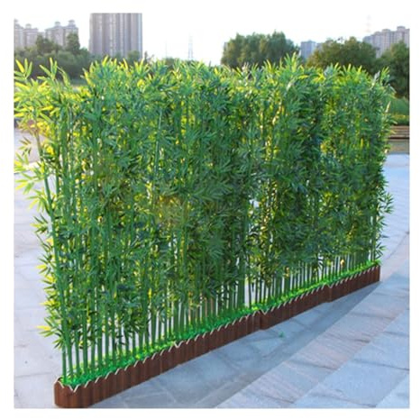 Bambou artificiel pour porche, pergola et aménagement paysager de terrasse – Plante de bambou synthétique de 100 cm pour jardin, cour, bureau – Décoration réaliste (100 cm)