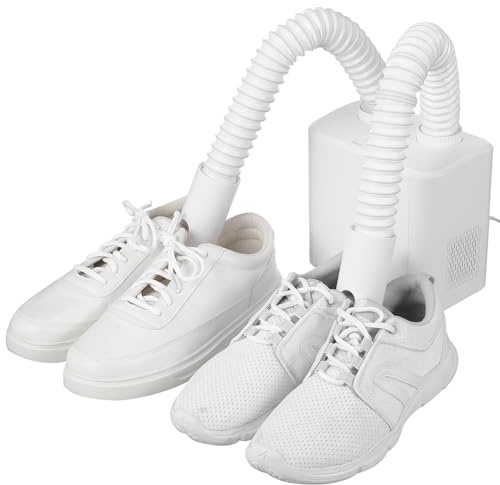 VALICLUD Elektrischer Schuhtrockner mit Zeitgesteuertem System Einziehbarem Design für Fußball und Arbeitsschuhe Beheizt und Leise für Schuhgrößen und Typen Inklusive Eu-stecker