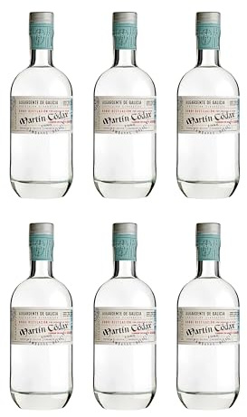 Aguardiente Blanco Martín Códax destilado premium selección gourmet – 6 Botellas x 70 cl