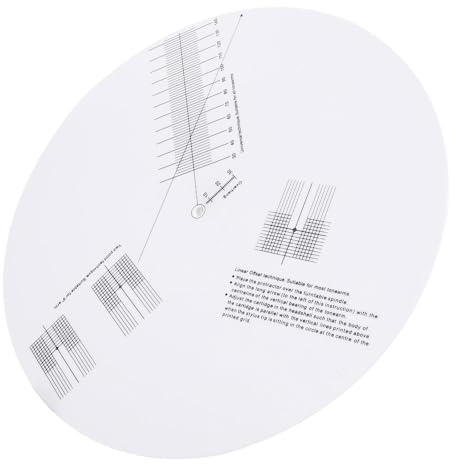 LIGHTAOTAO Plaque de Calibrage Antidérapante en Acrylique Blanc pour Cellule de Lecture Vinyle Effet de Calibrage Professionnel pour Tourne-Disque