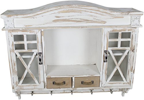 DECOLINE Holz Wandschrank Garderobe