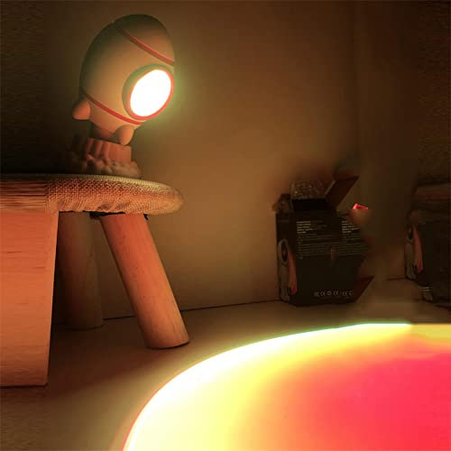 Sunset Lamp LED 7 Modi Bunte Sunset Projection Lamp Sonnenuntergang Projektor Lampe 180 °Drehbar USB Nachtlicht Stimmungslampe rakete lampe kinder fur Fotografie Party Wohnzimmer Deko