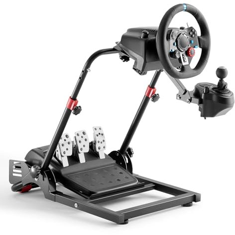 DIWANGUS Steering Wheel Stand Foldable Racing Wheel Stand Adjustable Gaming Sim Racing Rig for Logitech G29 G920 G923 G25 G27 Thrustmaster T300Rs T300Gt T150Rs Supporting TX Xbox