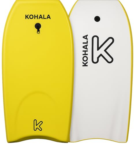 Kohala Bodyboard Unisex, Gelb, 101,6 cm (40/42 Zoll) für Kinder, Jugendliche und Erwachsene (42 Zoll)