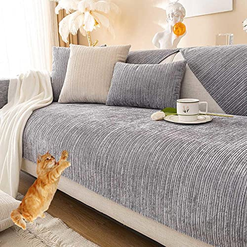 MTHGH Sofabezug Antirutsch,Anti Slip Sofa Cushion,sofaschutz Wasserdicht L Form,sofaschutz Katze Sofaschoner,Couch Bezug Ecksofa Schmutzabweisend Sofaschutz Hund Kratzschutz Katze,B-90x210cm