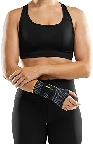 medi Manumed active E+motion 3.0 sportliche Handgelenkorthese - Rechts - Größe: II - Gurtband mit Quarz-Pad - Ergonomischer Stabilisierungsstab - Gurtbandöffnung - Optimales Feuchtigkeitsmanagement