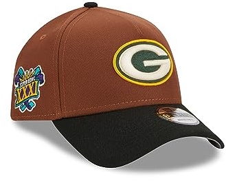 New Era NFL Harvest Cap American Football Sidepatch Snapback Teamlogo A-Frame Kappe Basecap braun schwarz