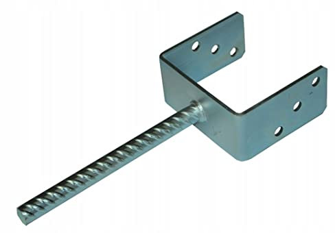 MiG-met - Poteaux à sceller - U 90mm - Ancrage pour poteaux à sceller - Douille à visser pour poutres en bois - Poteaux réglables en hauteur - Douille à enfoncer