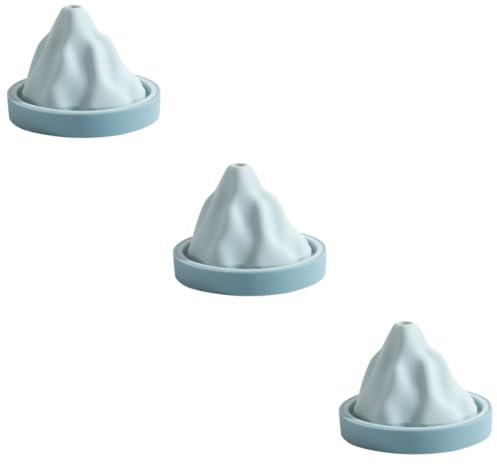 ABOOFAN 3 Stk Trichterschale Berg Eiswürfelbereiter Aus Silikon Eiswürfelform Selber Machen Mini-eiswürfelform Serviertablett Rund Berg Kuchen Eisform Erhöhen Quadratisches Tablett