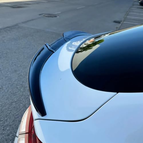 LwwGji Car Rear Spoiler For BMW 3 Series E90 E91 320i 318i 320d LCI 2009-2012,Roof Spoiler Trunk Spoiler lip,3Pcs/Set,Rubber Spoiler,Gloss black