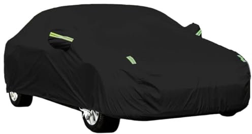 WOLWES Vollgarage Abdeckplane Universelle wasserdichte Vollgarage für das Auto im Freien, Sonne, Regen und Schnee, Schutz, universell für SUV-Limousine, Garagen-Autoabdeckung(A,XL)