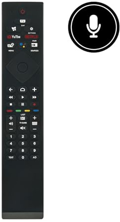 Neu YKF474-B005 Ersatz Fernbedienung 398GM10BEPHN0030HT Fernbedienung Ersatz für ﻿Philips 50PUT8215 50PUD7406 55PUT8215 55PUT8115 55PUD7406 398GM10BEPHN0030HT YKF474-B005 Android TV Remote Controller