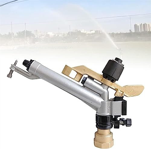 Pistolet d'arrosage de 3,8 cm avec buse de rechange pour fermes, vergers et jardins de thé, arroseur d'eau rotatif à 360 ° avec portée d'eau de 19 à 29 m