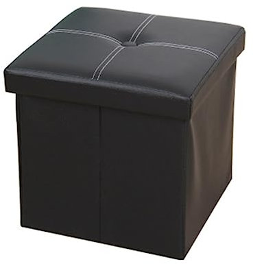Cabilock Boîte De Rangement Coffre pour Jouets Cube De Rangement Organisateur Noir