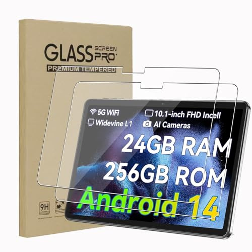 KZIOACSH Screen Protector for BESTTAB Tablet 10 Inch A20 10.1 Inch, 2 Pack Ultra Clear Anti-Scratch Tempered Glass Film[9H Hardness] Touch Sensitive Anti-Fingerprint Protective Screen Guard