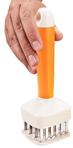 Aiguille d'attendrisseur de viande - Agrafeuse d'aiguille d'attendrisseur de steak | Outil d'attendrissement de perçage de viande d'entretien facile avec 24 aiguilles en acier pour Barbecue